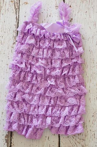 Lavender Petti Lace Romper