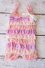Pink 3 tone Lace Romper