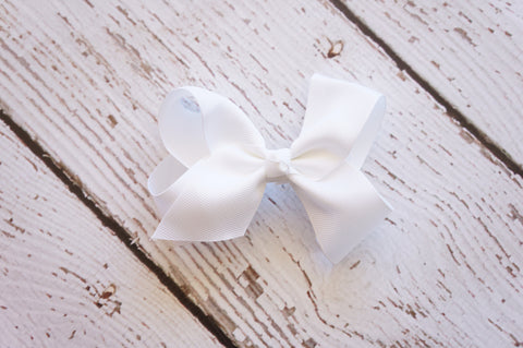 White Hair Bow