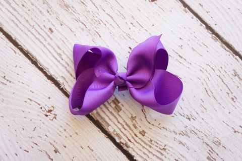 Purple Hair Bow