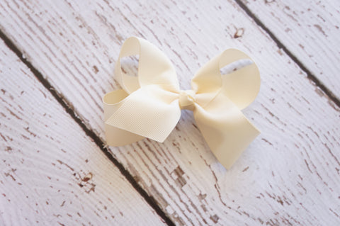 Ivory Hair Bow