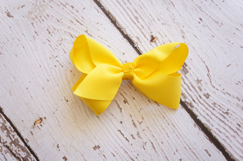 Yellow Hair Bow