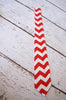 Boy Chevron Red Tie