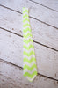 Boy Chevron Green Tie