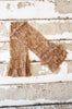 Brown Ruffle Lace Legwarmers