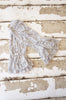Gray Ruffle Lace Legwarmers