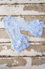 Light Blue Ruffle Lace Legwarmers