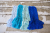 Royal Blue Ruffle Lace Legwarmers