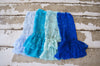 Light Blue Ruffle Lace Legwarmers