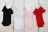 Black Short Sleeve Lace Onesie