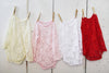 Ivory Long Sleeve Lace Onesie