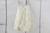 Ivory Long Sleeve Lace Onesie