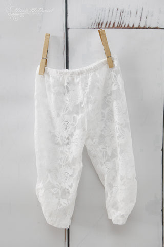 White Lace Leggings