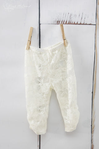 Ivory Lace Leggings