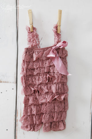 Mauve Petti Lace Romper