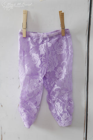 Lavender Lace Leggings