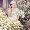 Shabby Chic Turquoise and Pink Lace Headband