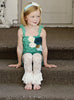 White Ruffle Lace Legwarmers