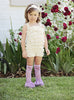 Lavender Ruffle Lace Legwarmers