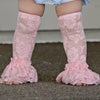 Light Pink Ruffle Lace Legwarmers