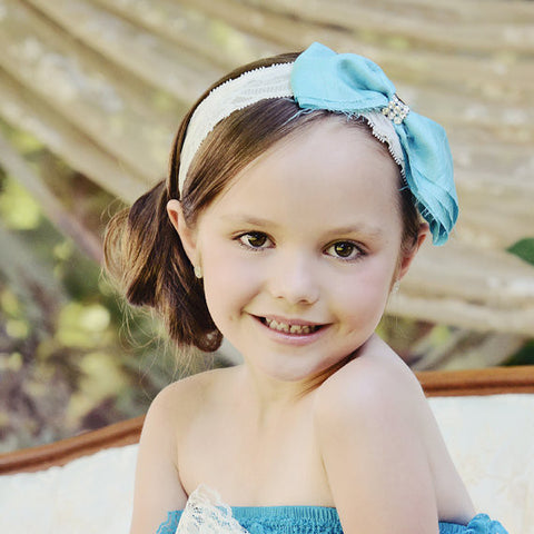 Crystal Hair Bow Headband