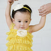 Yellow Elastic Flower Headband