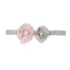 Lace Lavender and Gray Flower Headband