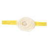 Yellow Elastic Flower Headband