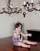 Gray and Black Rosette Headband