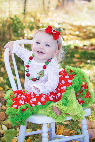 Christmas Polka Dot Pettiskirt