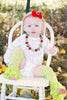 White Long Sleeve Lace Onesie