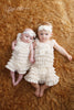 Ivory Lace Dress Embellished with Pearl, Rosettes and Rhinestone
