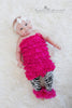Zebra and Hot Pink Ruffle Leg Warmers
