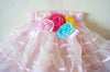 Pink and Ivory with Hot Fabric Flowers Pettiskirt