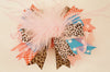 Over the Top Leopard Diva Hair Bow