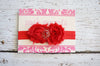 Shabby Red Headband
