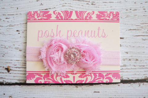 Shabby Light Pink Headband