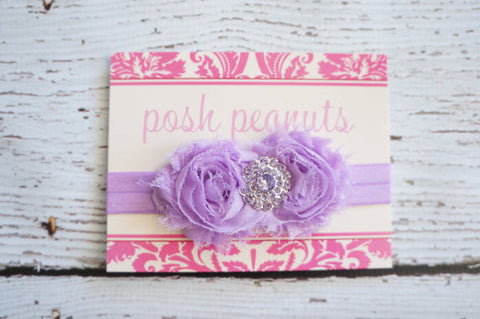 Shabby Lavender Headband