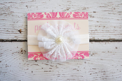 White Lace Headband