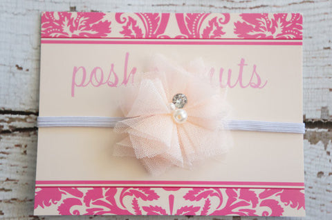 Peach Skinny Elastic Headband