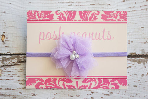 Lavender Skinny Elastic Headband