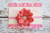Coral Flower Headband