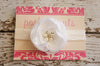 White Rhinestone Flower Headband