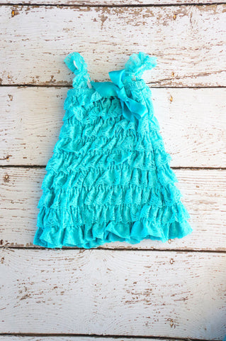 Turquoise Lace Dress