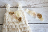 Ruffly Ivory Lace Dress