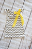 Gray Chevron Dress