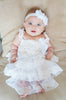 White Lace Ruffle Dress