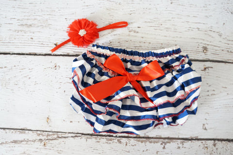 Nautical Diaper Cover