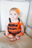 Orange and Black Halloween Romper