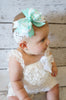 Turquoise Chevron Hair Bow